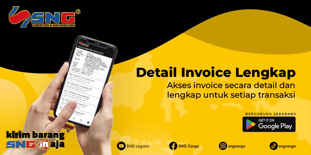 SNG CARGO CORPORATE APP DETAIL INVOICE